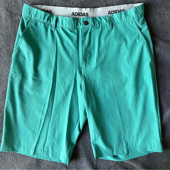 🔥Adidas Men's Turquoise Athletic Golf Shorts - Picture 1 of 6